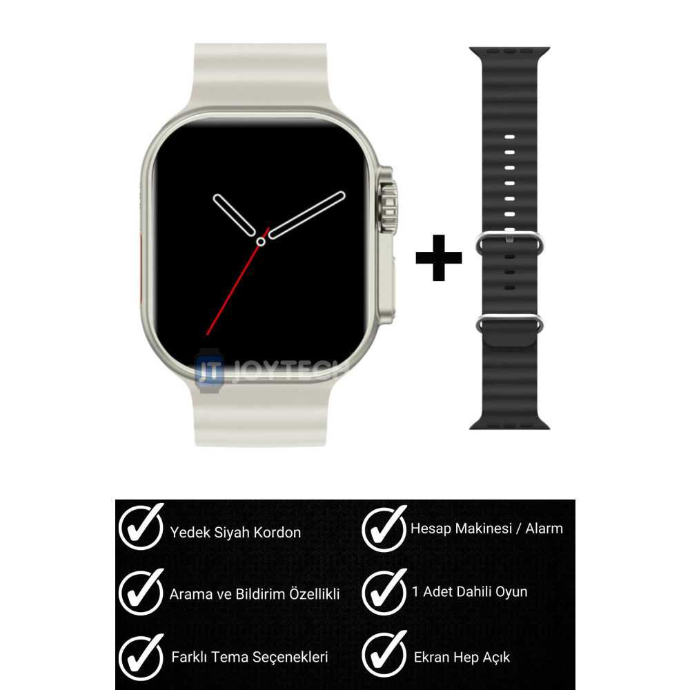 JOYTECH Watch 8 T800 Ultra Akıllı Saat 45 Mm 1.99 Inç 3 Tuş Aktif Tüm Telefonlarla Uyumlu Akıllı Saat Fiyatı
