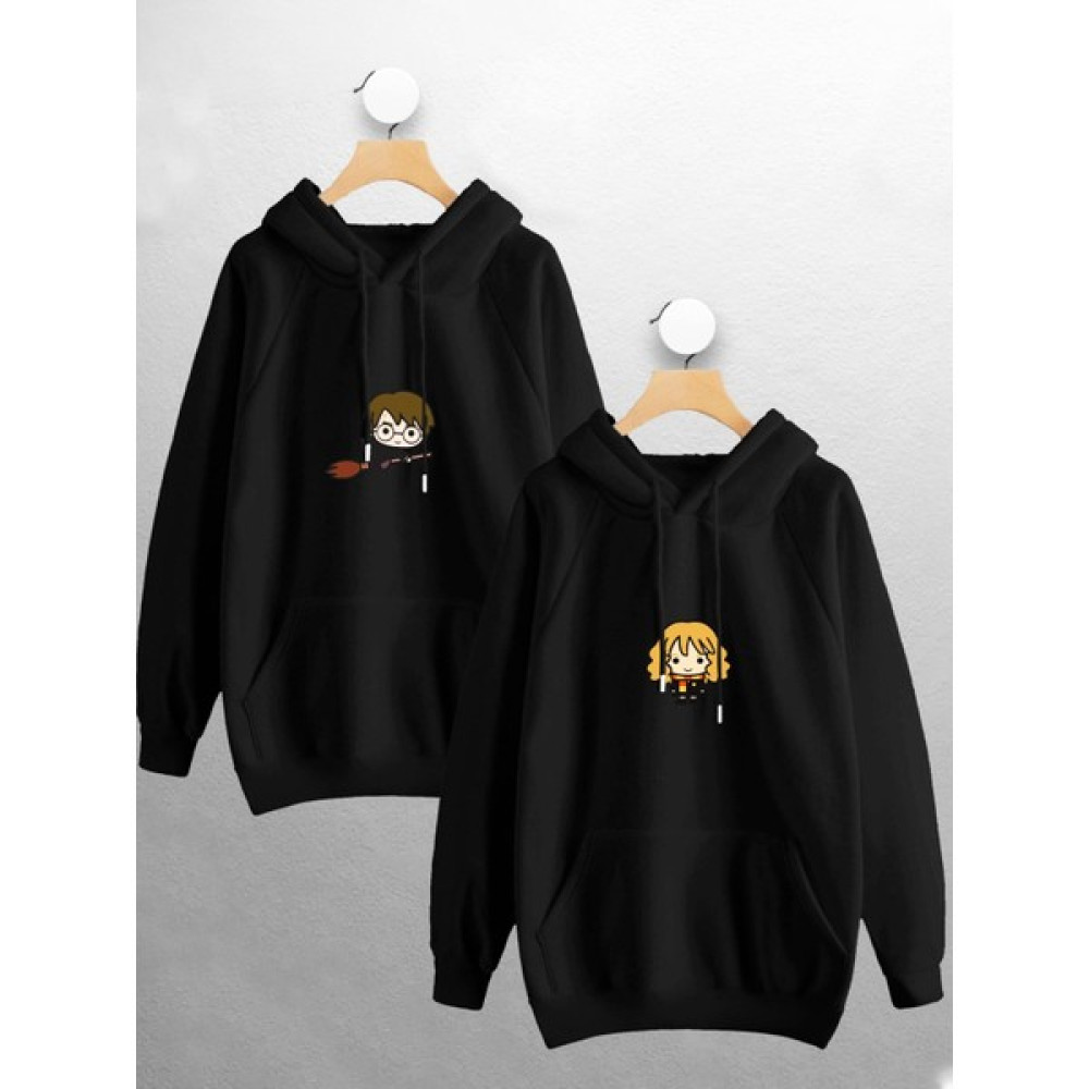 Joza Outdoors Kadın Erkek Unisex Harry Potter Sevgili Çift Kombini Tasarım Kapüşonlu Sweatshirt 2li Set Çift Takım Bayan Sweatshirt Fiyatı