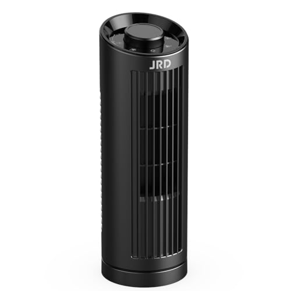 JRD 13'' Tower Fan with 80° Oscillating, 23ft/s Bladeless Desk Fan with 3 Speeds, Quiet Operation, Compact & Portable Table Fan for Bedroom Home Office Desktop Ventilation Fan Fiyatı