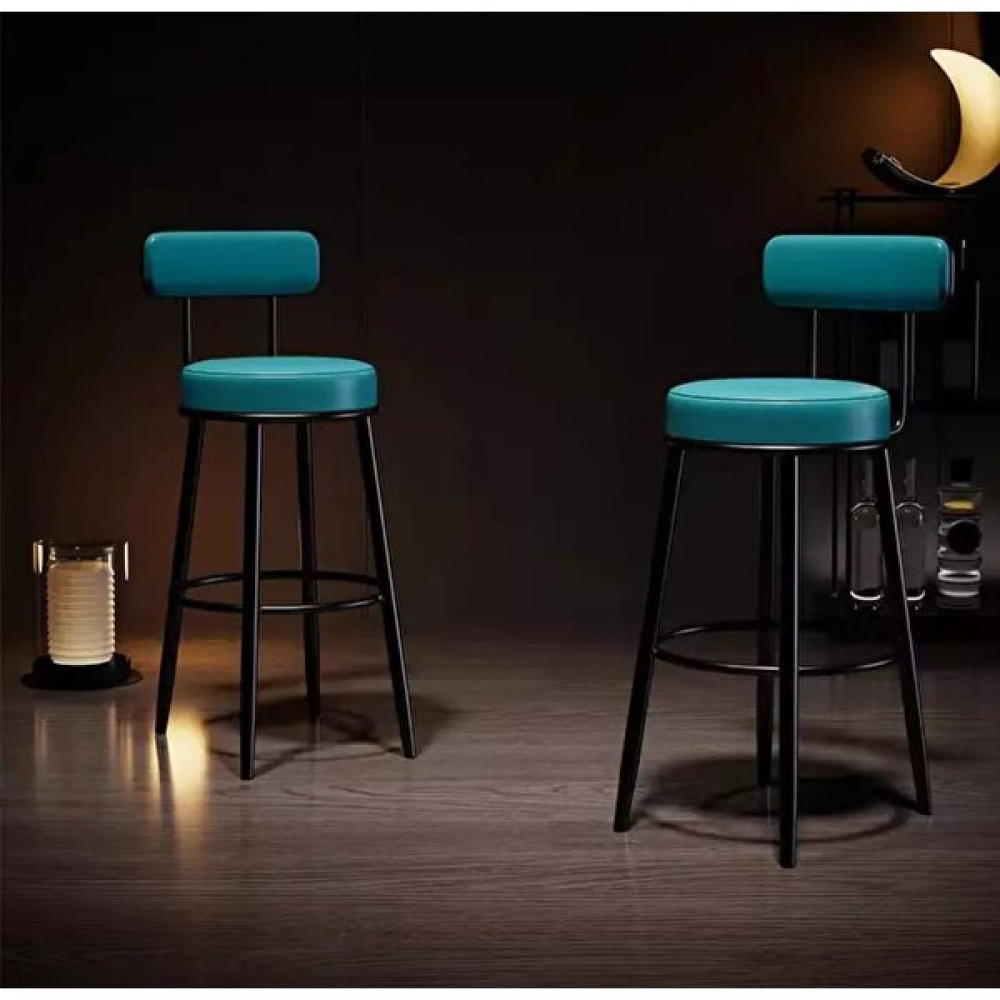 J&S Quality Bar Sandalyesi, Ikea Kadın Tasarımı 75 cm Mutfak Adası Bar Taburesi Yeni Tasarım - Göl Mavisi Masa - Sandalye & Tabure Fiyatı