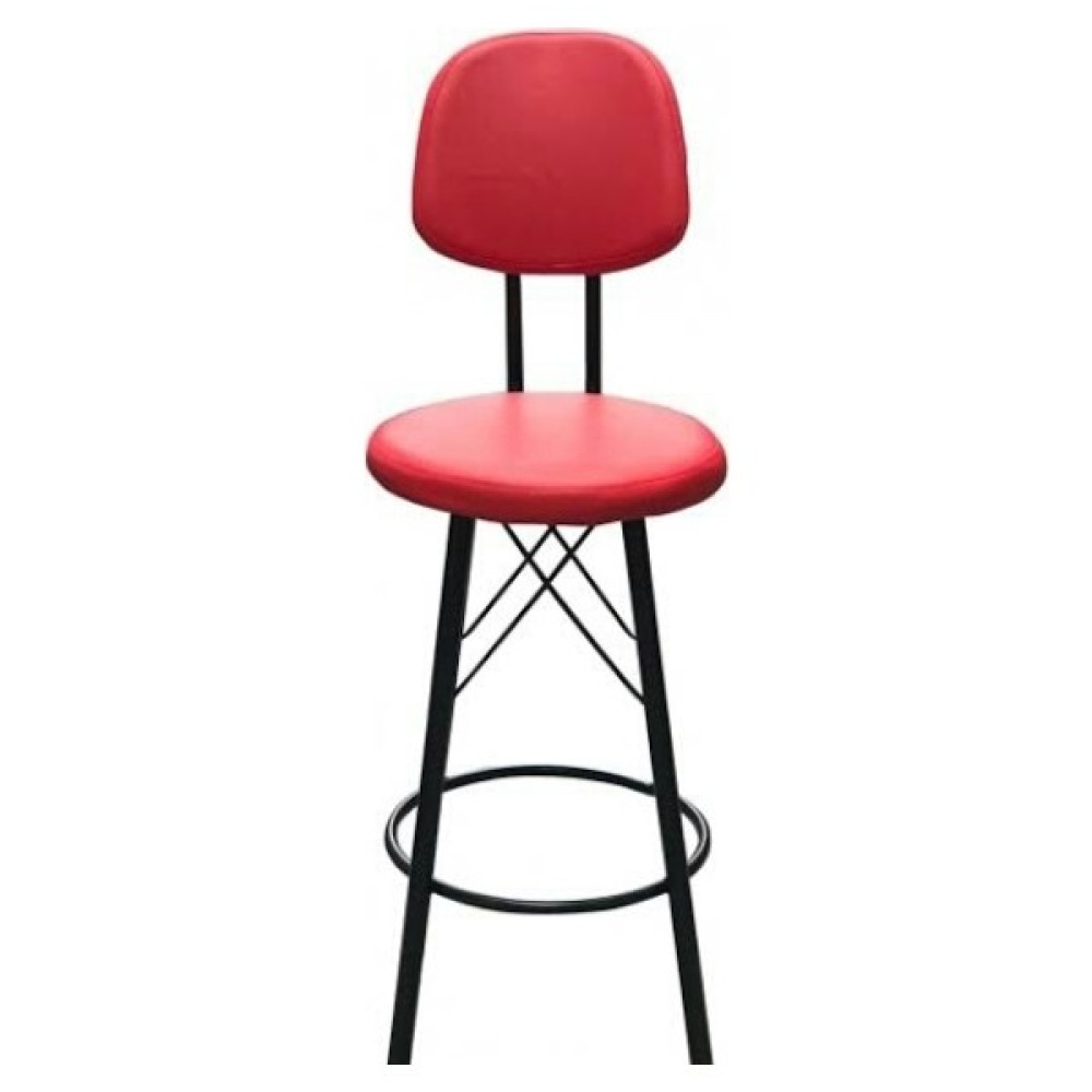 J&S Quality Mutfak Bahçe Cafe Bar Salon Yemek Masa Konforlu Metal Ayaklı 75.cm Sandalye - Kırmızı Masa - Sandalye & Tabure Fiyatı