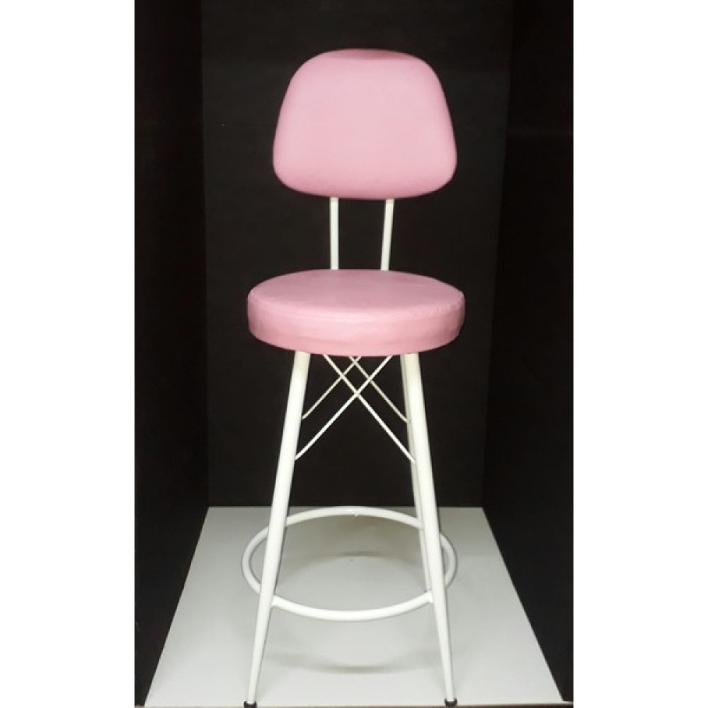 J&S Quality Mutfak Bahçe Cafe Bar Salon Yemek Masa Konforlu Metal Ayaklı 75.cm Sandalye - Pembe Masa - Sandalye & Tabure Fiyatı