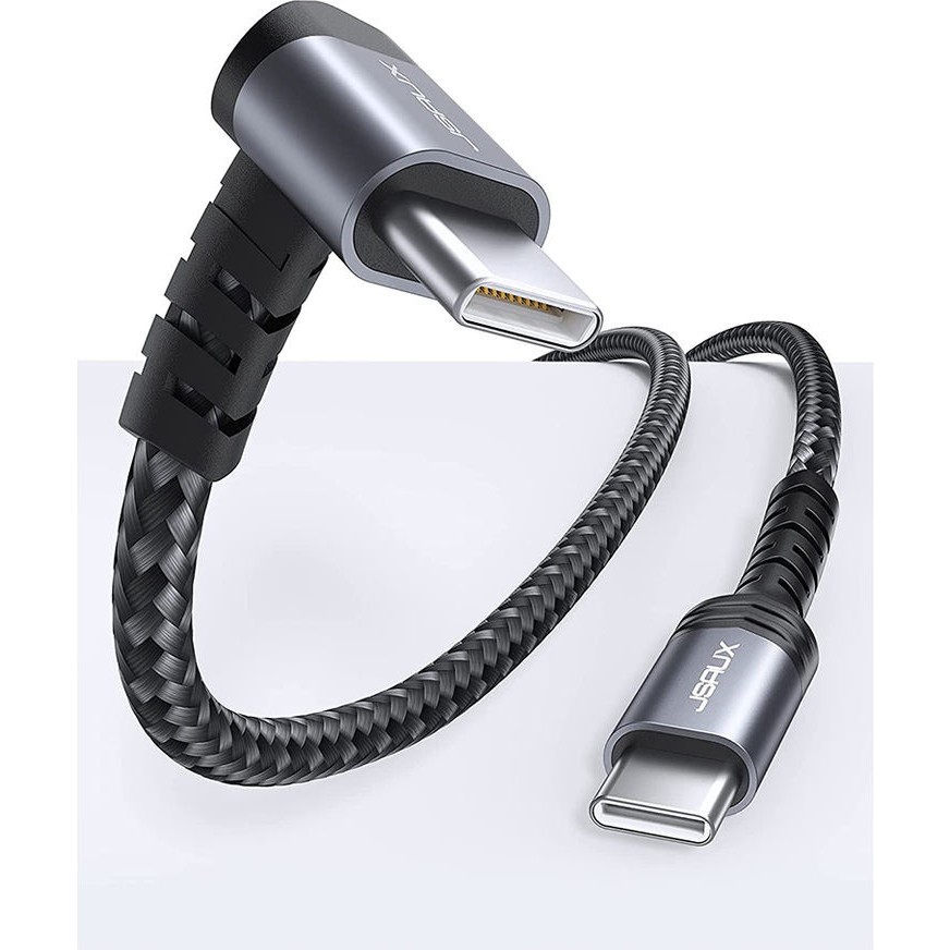Jsaux 3 Metre 100W 5A Hızlı Şarj ve Data Kablosu 90 Derece Type-C To Type-C Uzun Kablo , Macbook ve iPad ile Uyumlu Dik Açı Hızlı Şarj Kablosu 100 ... Bilgisayar Çevirici ve Adaptörü Fiyatı