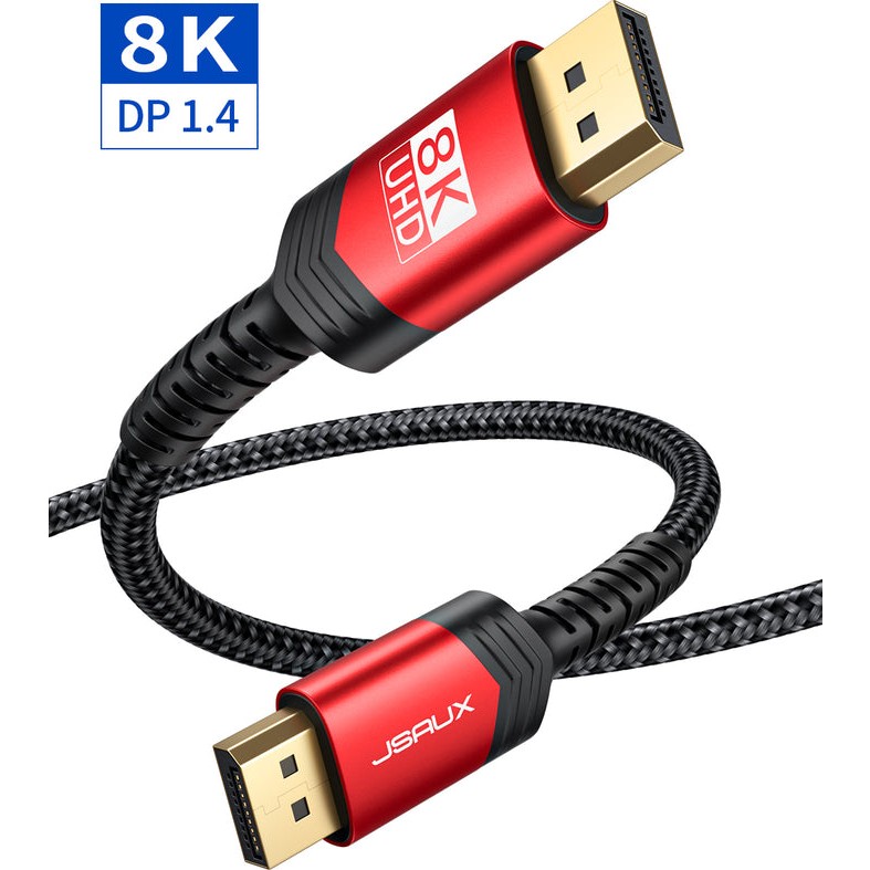 Jsaux 8k UHD Displayport Oyuncu Kablosu Dp Kablosu 8K@60Hz 2K@240Hz 4K@144Hz 32.4gbps Ekran Bağlantısı Kablosu 1.4 Dp - Dp Kablosu Oyun Için Uyumlu... Bilgisayar Çevirici ve Adaptörü Fiyatı