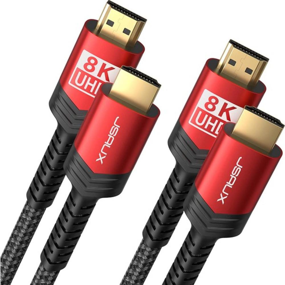 Jsaux 8k UHD Uzun HDMI Kablosu 48GBPS Yüksek Hızlı HDMI 2.1 Örgülü Oyuncu Kablo 4K 120Hz 144Hz 8k 60Hz Dinamik Hdr Dts:x 1080P 3D Earc Dizüstü Bilg... Güç Kablosu Fiyatı