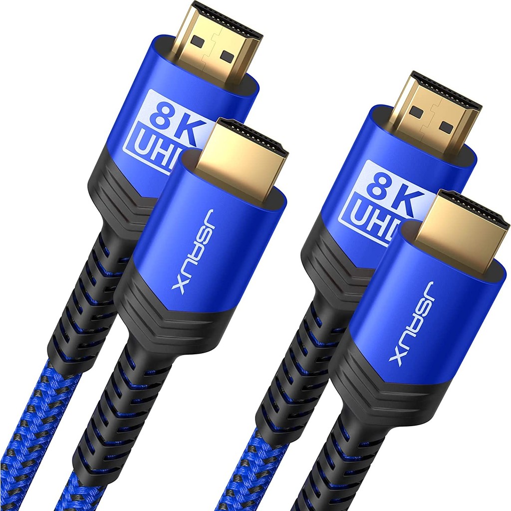 Jsaux 8k UHD Uzun HDMI Kablosu 48GBPS Yüksek Hızlı HDMI 2.1 Örgülü Oyuncu Kablo 4K 120Hz 144Hz 8k 60Hz Dinamik Hdr Dts:x 1080P 3D Earc Dizüstü Bilg... Bilgisayar Çevirici ve Adaptörü Fiyatı