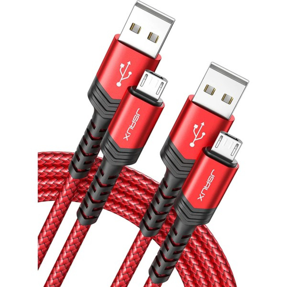 Jsaux Micro USB 2.4A Hızlı Şarj ve Data Kablosu , Android Şarj Cihazı Mikro Usb'den Usb'ye Naylon Örgülü Kablo Samsung Galaxy S6 S7 Edge Note 5, Ki... Cep Telefonu Kablosu Fiyatı