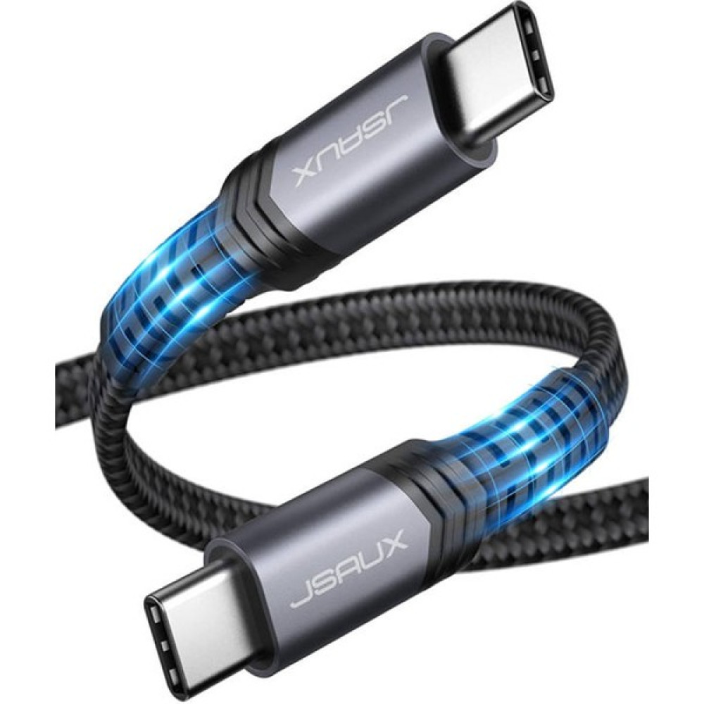 Jsaux Premium Serisi 3 Metre Type-C To Type-C 60W 480MBPS 3A Hızlı Şarj ve Data Aktarım Usb-C Kablosu Koyu Gri CC0015 3 Metre Cep Telefonu Şarj Cihazı Fiyatı