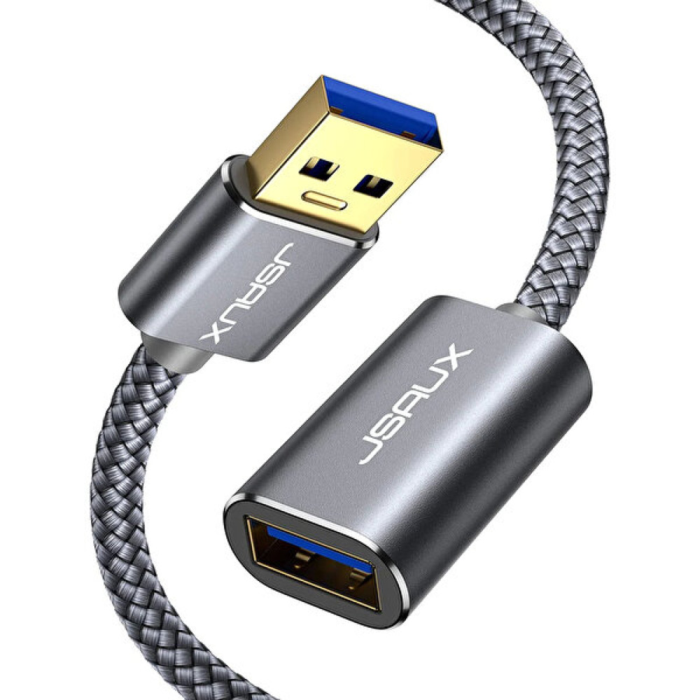 Jsaux USB 3.0 Hızlı Şarj ve Data Kablosu Ekstra Dayanıklı USB A Uzatma Kablosu 1 Metre CD0005 Gri Cep Telefonu Kablosu Fiyatı