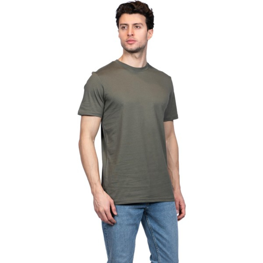 JSCO Erkek Bisiklet Yakalı Basic Haki Tişört 8400 Erkek T-shirt Fiyatı
