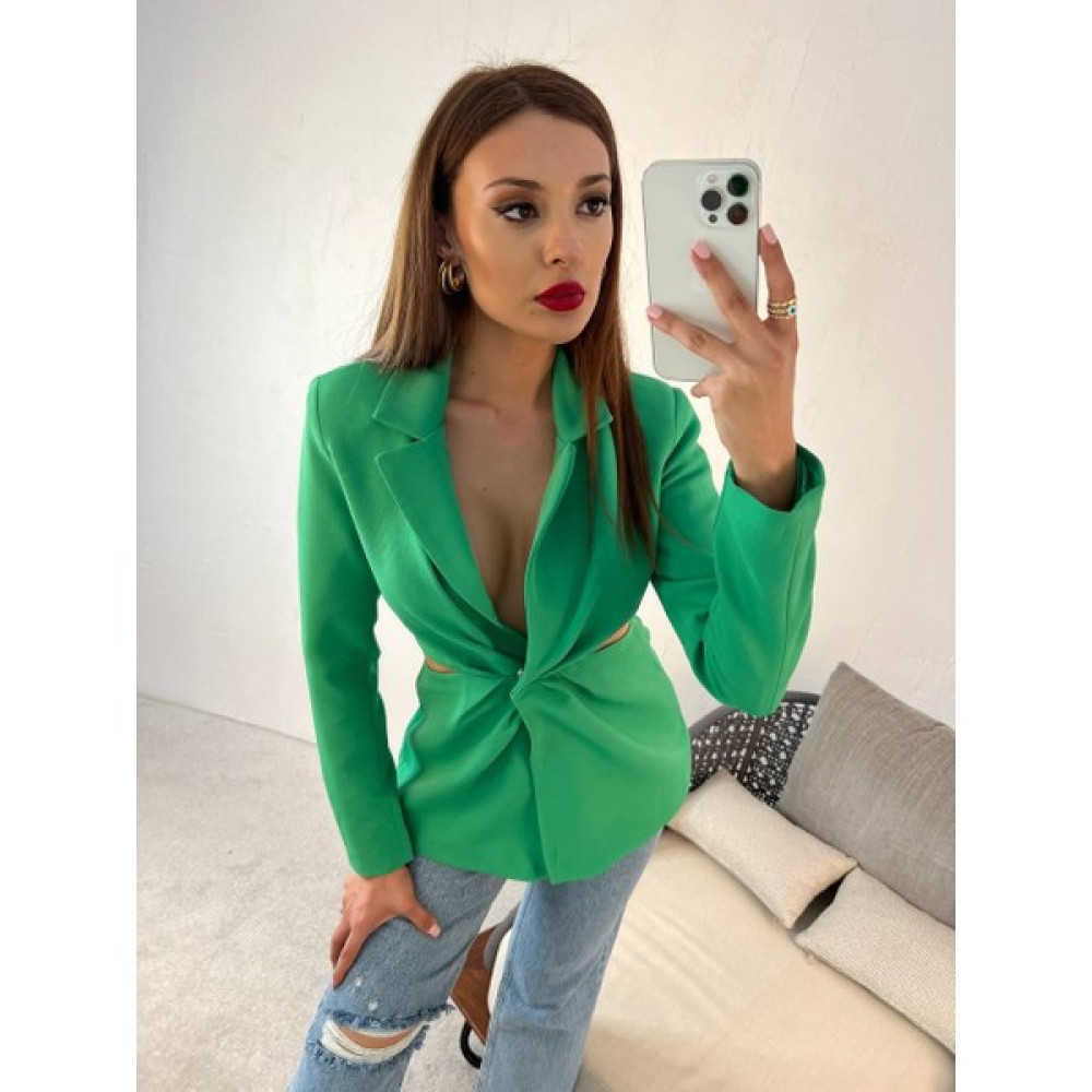 Jud Fashion Sırt Detaylı Dekolteli Blazer Ceket Bayan Ceket Fiyatı