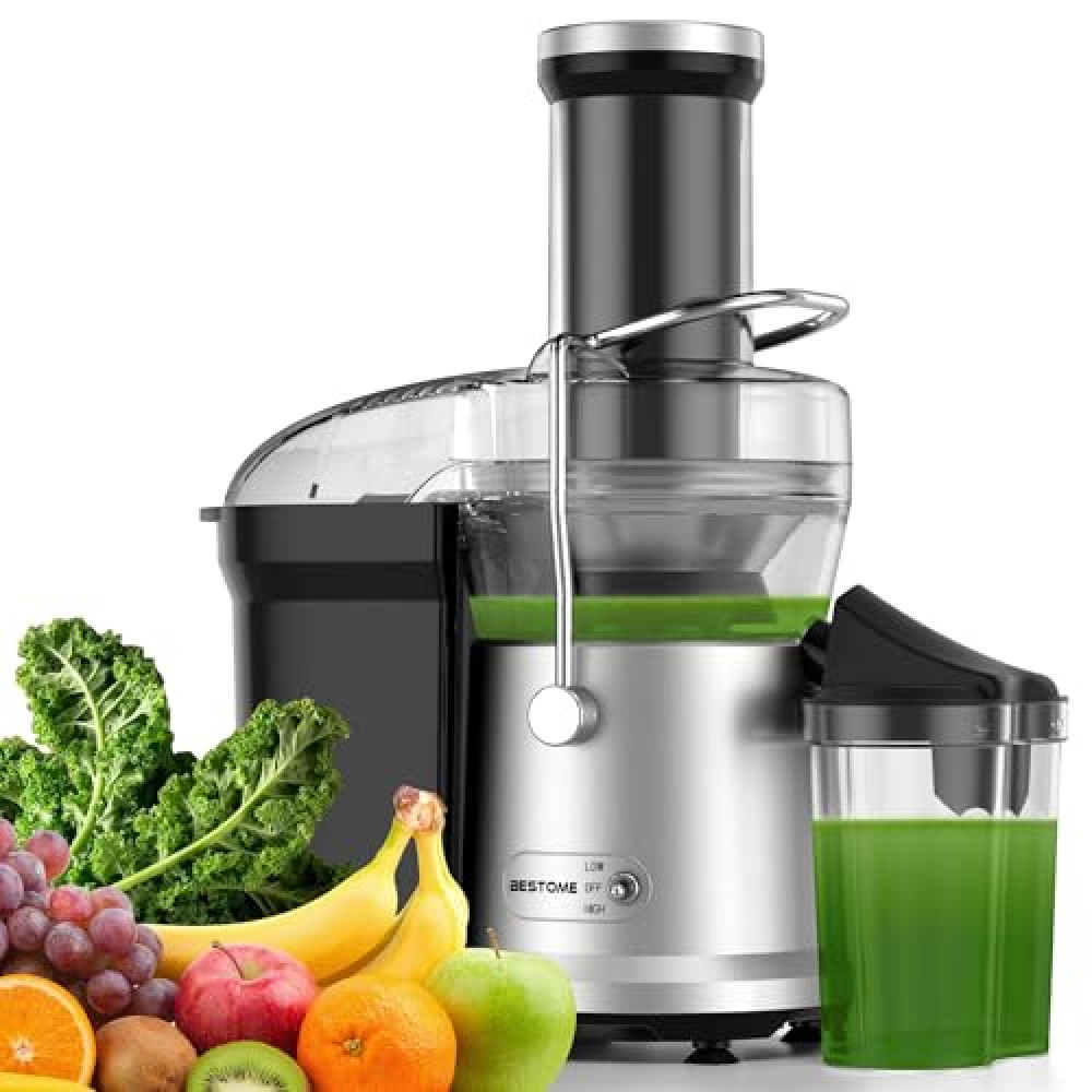 Juicer, 1200W Juicer Machine with 3" Feed Chute for Whole Fruits and Vegs, Dual Speeds Centrifugal Juice Extractor Maker with Heavy Duty Full Copper Motor, High Juice Yield, Easy to Clean, BPA-Free Juicers Fiyatı