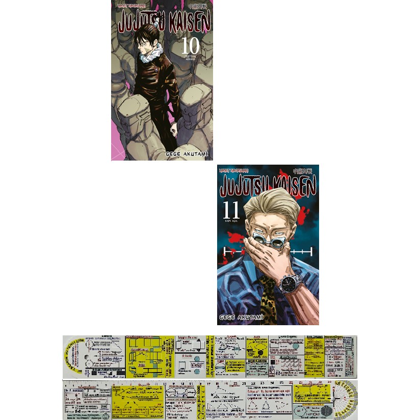 Jujutsu Kaisen 10-11. Ciltler Manga Seti + Mat. Öğreten Cetvel Çizgi Roman Fiyatı