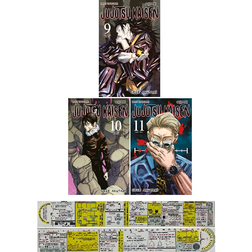 Jujutsu Kaisen 9-10-11. Ciltler Manga Seti + Mat. Öğreten Cetvel Çizgi Roman Fiyatı