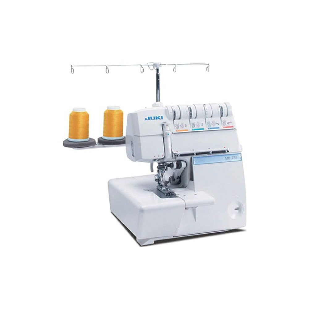 Juki MO-735 Zincir Dikiş ve Reçme Dikiş Özellikli Diferansiyel Transportlu 2/3/4/5 Iplikli Ev Tipi Overlok Dikiş Makinesi Dikiş Makinesi Fiyatı