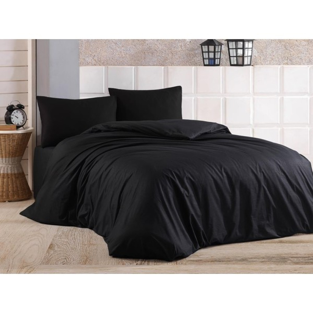 Julia Home King Size Çift Kişilik Nevresim Yorgan Kılıfı - Siyah 240 x 260 - 240 x 260 cm Nevresim Takımı Fiyatı