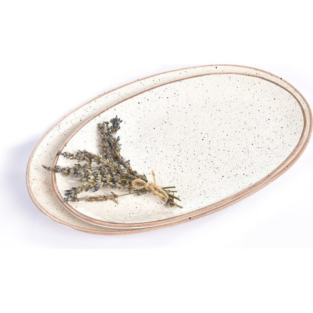 Juliette Ceramics 2'li Oval Kayık Tabak Seti - Krem Mutfak Gereçleri Fiyatı