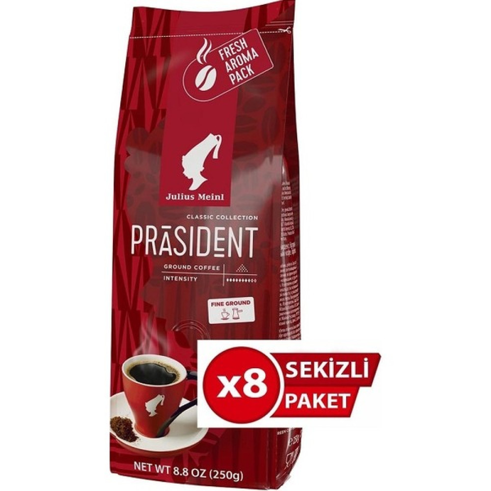 Julius Meinl julius Meinl President Filtre Kahve 250G x 8 Adet - 4 kg Kahve Fiyatı