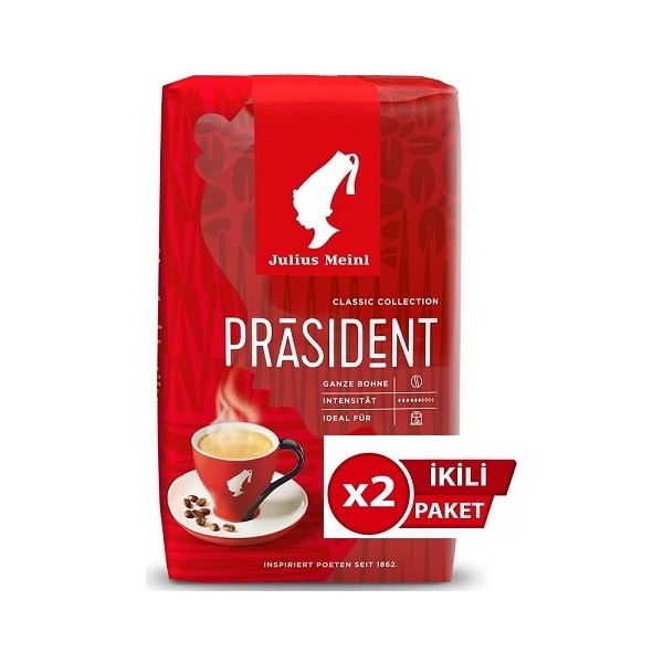 Julius Meinl President Çekirdek Kahve 500G x 2 Adet - 1 kg Kahve Fiyatı
