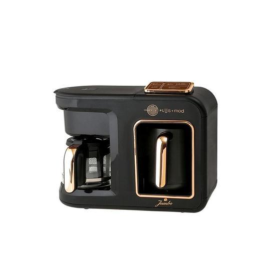 Jumbo Hatır Plus Mod 5 in 1 Black Copper Çay ve Kahve Makinesi Ankastre Kahve Makinesi Fiyatı