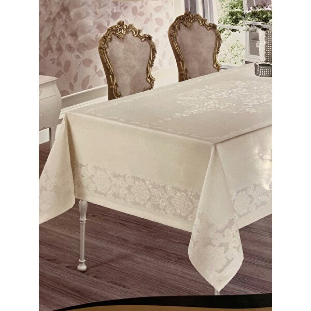 Jumbo Home Jumbo Dertsiz Pano Krem Masa Örtüsü Masaörtüsü Silinebilir Kir Leke Tutmaz Sıvı Geçirmez - Beyaz - 110 x 160 cm Masa Örtüsü Fiyatı