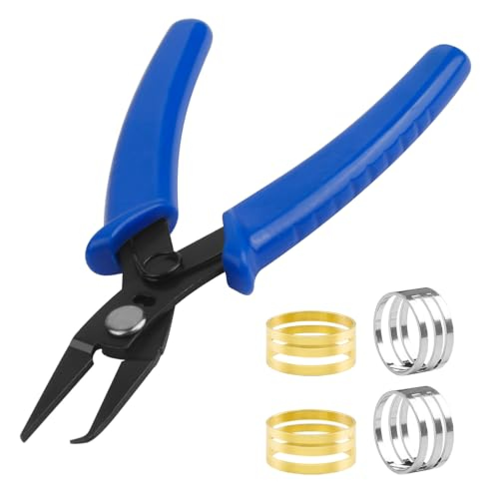 Jump Ring Opener-Finger-Tools with Split Rings Pliers, Jump Rings Pliers & Jumps Ring Tool for Jewelry Plier Tool, Stainless Steel Jewelries Tools for Jewelry Making Circle