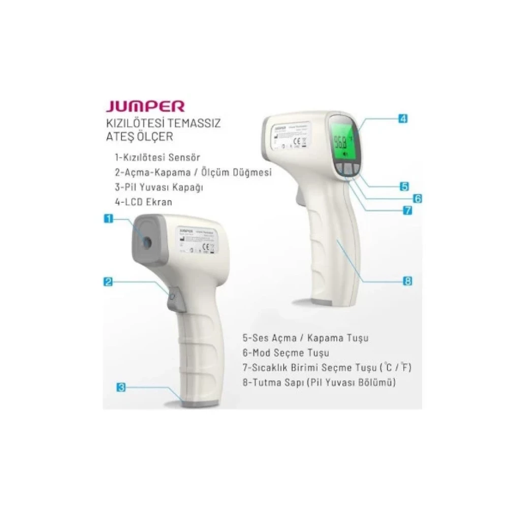 Jumper Jpd-Fr202 Temassiz Alindan Atesolcer 8681893030248 Ateş Ölçer Fiyatı