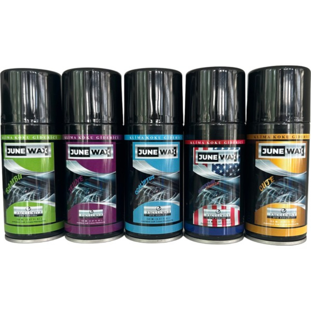 June Wax 20 Adet Klima Koku Giderici 5 Koku 150 ml / Parfüm Esanslı Koku Bombası /20LI Paket Oto Bakım & Temizlik Ürünleri Fiyatı