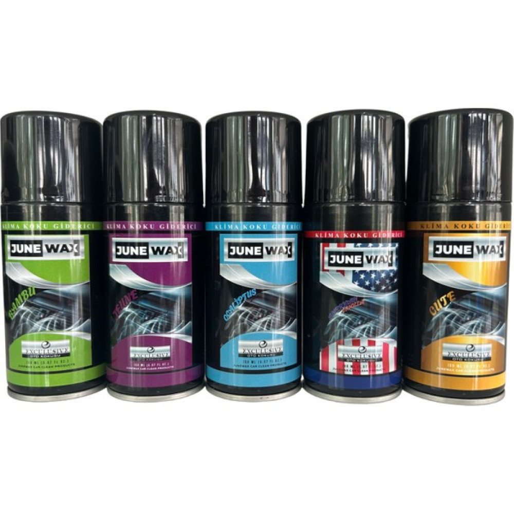 June Wax Adet Klima Koku Giderici 5 Koku 150 ml / Parfüm Esanslı Koku Bombası /15LI PAKET15 Oto Bakım & Temizlik Ürünleri Fiyatı