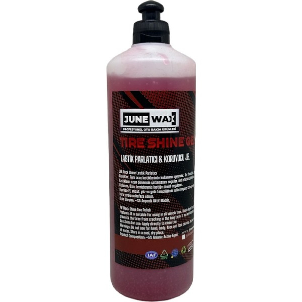 June Wax Premium Jel Lastik Parlatıcı 750MM (Kırmızı) - 750 ml Lastikler Fiyatı