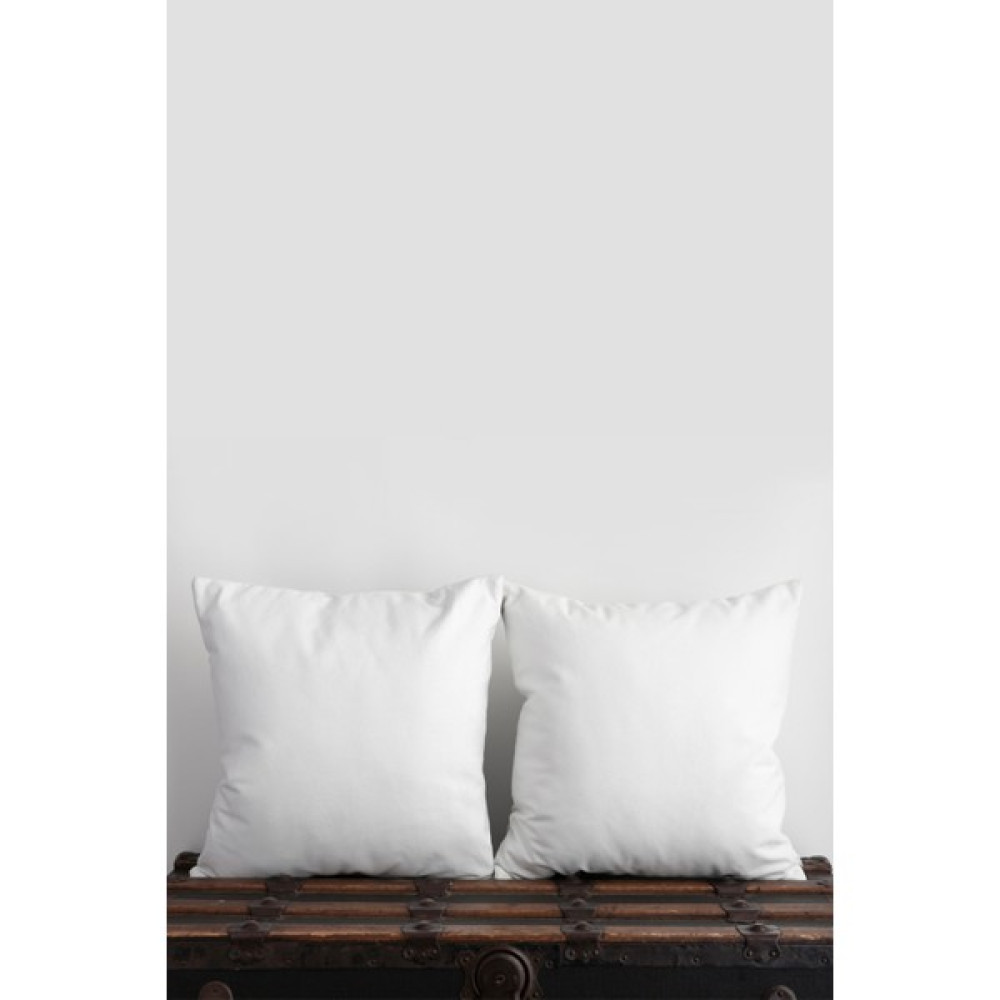 Junenext 2'li 45 x 45 cm 360 gr %100 Boncuk Silikonlu Kırlent Kılıfı Iç Yastığı & Kırlent Içi Dolgusu - Beyaz Kırlent / Mobilya Yastığı Fiyatı