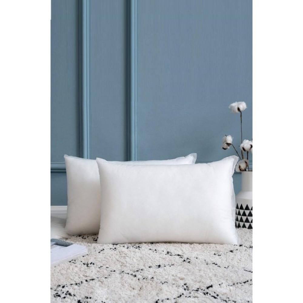 Junenext 2'li Kırlent Kılıfı Iç Yastığı 35X50 350GR %100 Boncuk Silikonlu Kırlent Içi Dolgusu - 35 x 50 cm - Beyaz Yastık Fiyatı