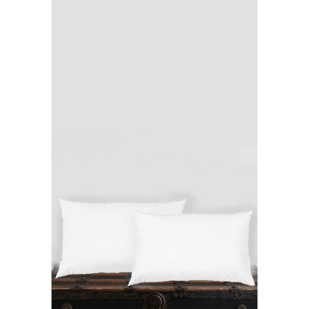 Junenext 2'li Kırlent Kılıfı Iç Yastığı 35X50 360GR Boncuk Silikonlu Kırlent Içi Dolgusu - Beyaz - 35 x 50 cm Kırlent / Mobilya Yastığı Fiyatı