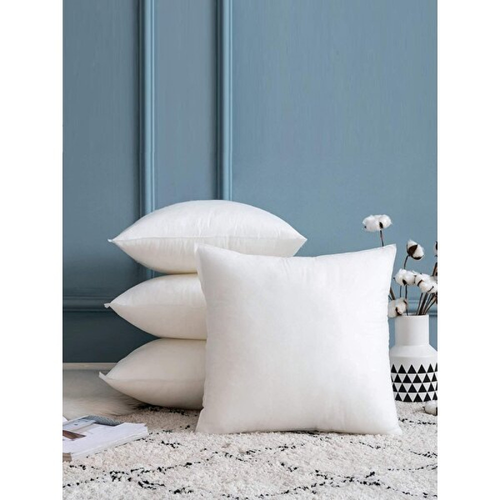 Junenext 4'lü Kırlent Kılıfı Iç Yastığı 45X45 330GR %100 Boncuk Silikonlu Kırlent Içi Dolgusu - 45 x 45 cm - Beyaz Yastık Fiyatı