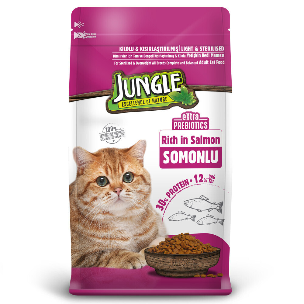 Jungle 1,5 Kg Kısır Kedi Maması Somonlu Evcil Hayvan Ürünleri Fiyatı
