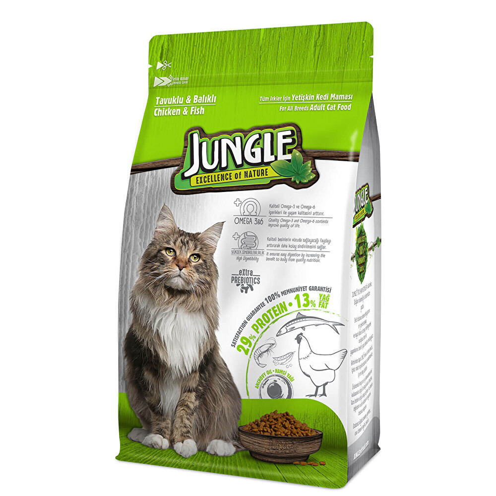 Jungle Tavuklu Ve Balıklı Kedi Maması 500 Gr Evcil Hayvan Ürünleri Fiyatı