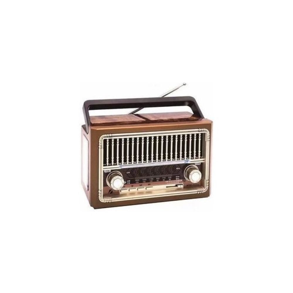 Junglee Nostaljik Fm Radyo Şarjlı Taşınabilir Fenerli Bluetooth Hoparlör Sd Kart USB Girişli Mini Speaker - Kahverengi Bluetooth Hoparlör Fiyatı