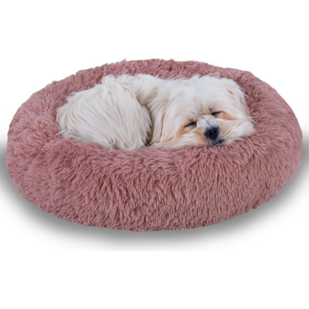 Jungolica Pet Products Sofy, Donut Şeklinde Sakinleştirici Etkili, Yüksek Kaliteli, Peluş Kedi ve Köpek Yatağı - S - Gül Kurusu Evcil Hayvan Ürünleri Fiyatı