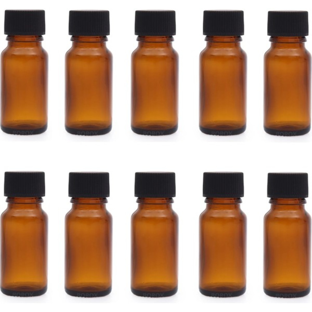 Juniberry 10 Adet 10 ml Amber Mini Cam Şişe Çok Amaçlı Plastik Kapaklı Shot Şişesi 10 x 10 ml Hijyen ve Temizlik Fiyatı