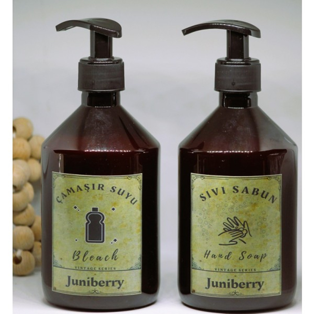 Juniberry 2li Set Vintage Amber Plastik Şişe Sabunluk Sıvı Sabunluk Çamaşır Suyu 2X500ML Sabunluk Fiyatı