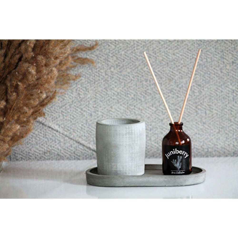 Juniberry 3 Lü Set Banyo Kokusu Oda Kokusu Koku Giderici Amber Şişe Pudra 50 Ml+ Vazo+Altlık Gri Oda Kokusu Fiyatı