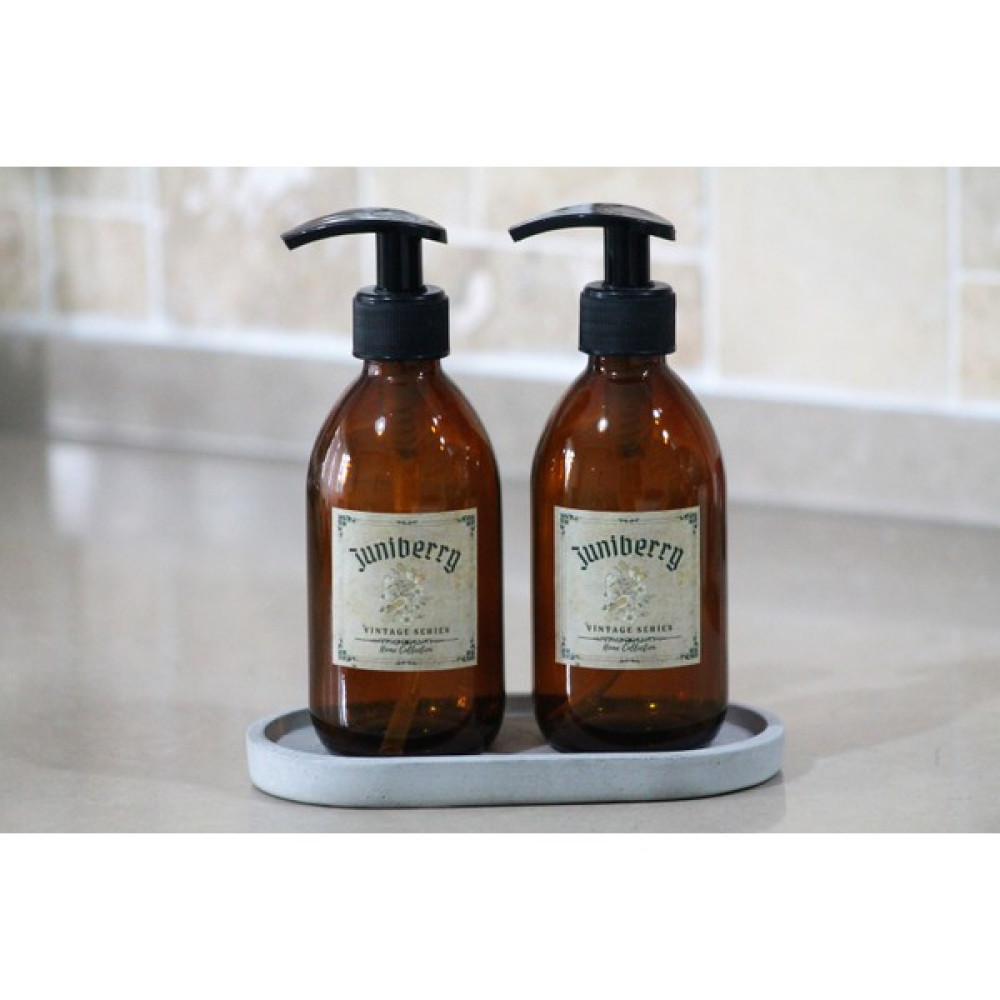 Juniberry 3lüset Vintage Amber Cam Kavanoz 250ML Sıvı Sabunluk Bulaşık Deterjanlık 2X250ML+BETON Altlık Saklama Kapları Fiyatı