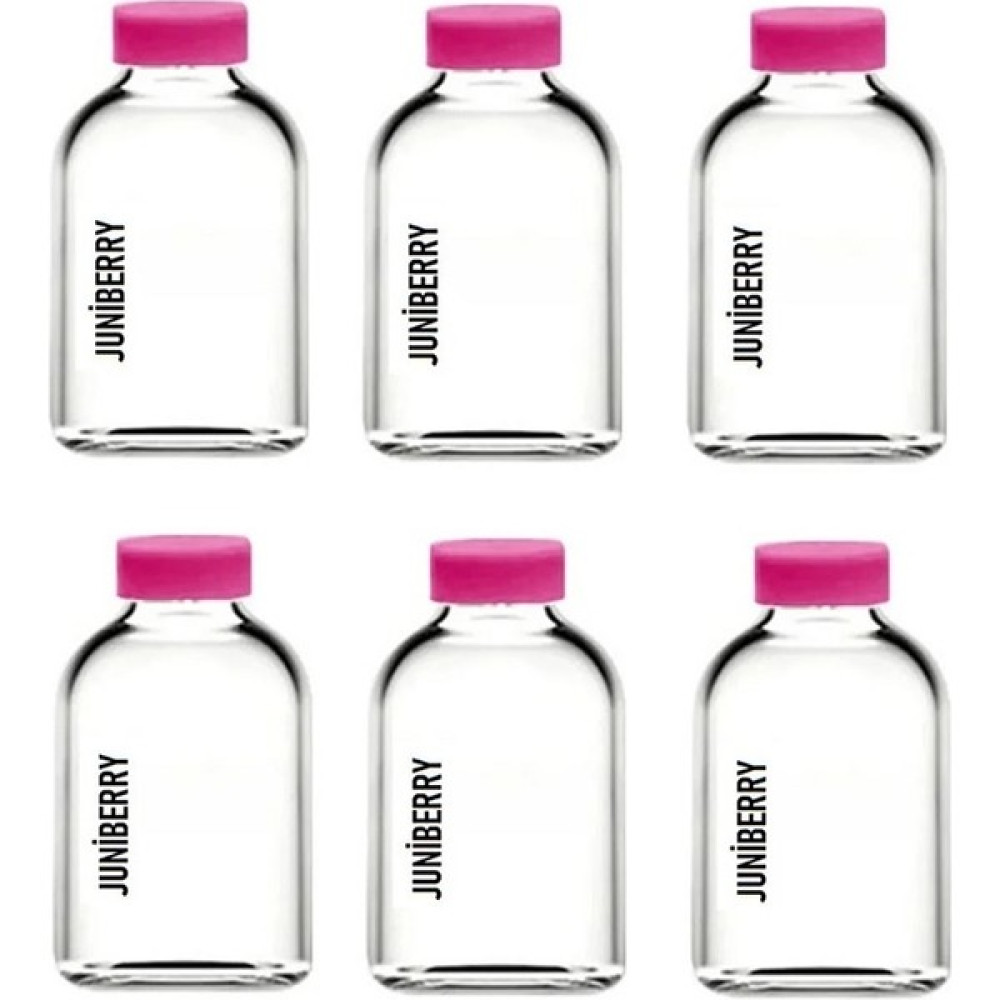 Juniberry 6 Adet 50ML Cam Şişe Pembe Plastik Kapaklı Çok Amaçlı Shot Şişesi Meyve Suyu Shot Şişesi 6X50ML Bakım Spreyleri Fiyatı