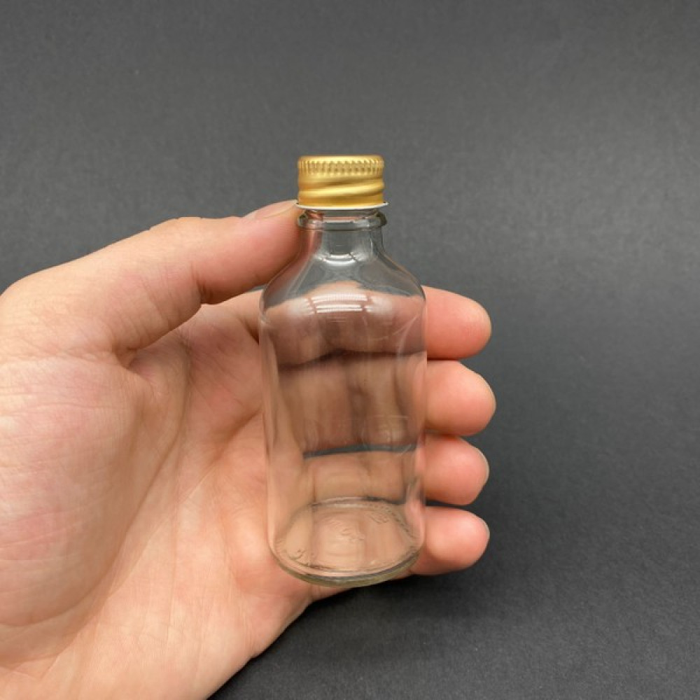 Juniberry 7 Adet 50 ml Cam Şişe Küçük Gold Metal Kapaklı Çok Amaçlı Shot Şişesi 7 x 50 ml Hijyen ve Temizlik Fiyatı