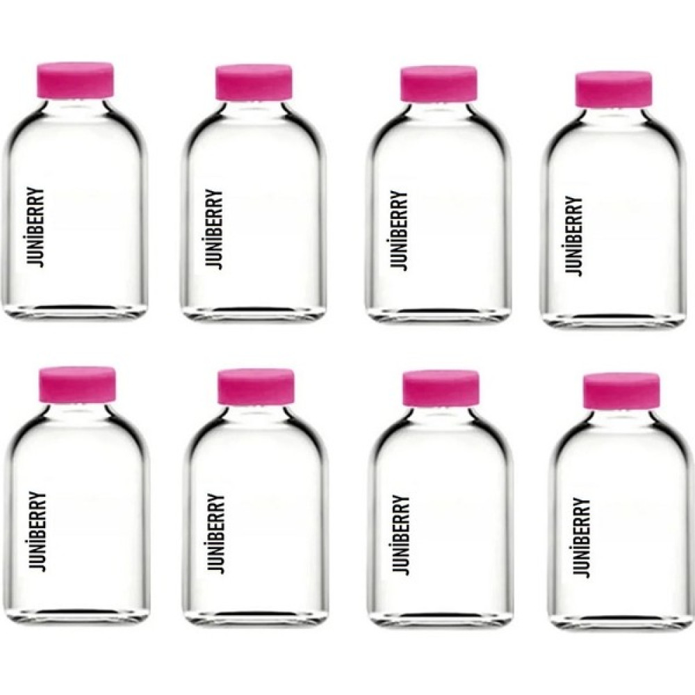 Juniberry 8 Adet 50ML Cam Şişe Pembe Plastik Kapaklı Çok Amaçlı Shot Şişesi Meyve Suyu Shot Şişesi 8X50ML Bakım Spreyleri Fiyatı
