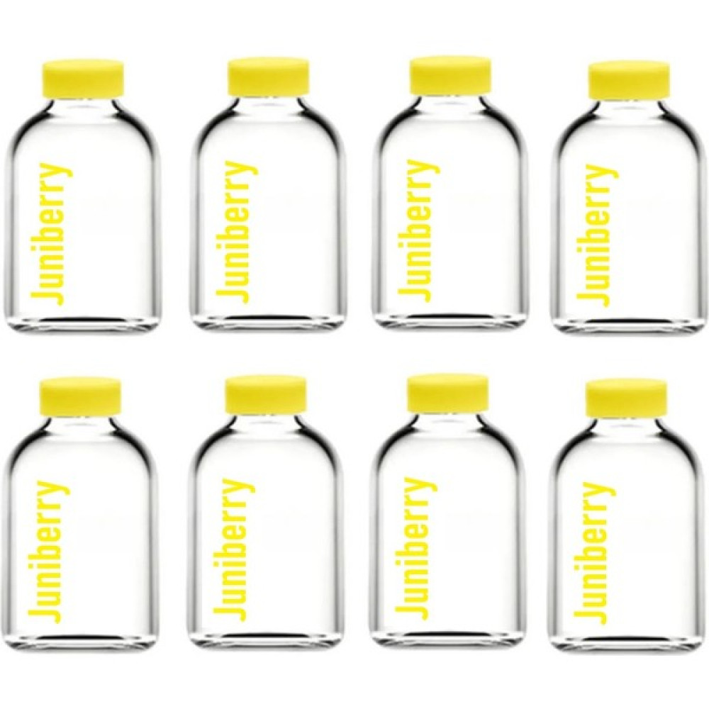 Juniberry 8 Adet 50ML Cam Şişe Sarı Plastik Kapaklı Çok Amaçlı Shot Şişesi Meyve Suyu Shot Şişesi 8X50ML Bakım Spreyleri Fiyatı