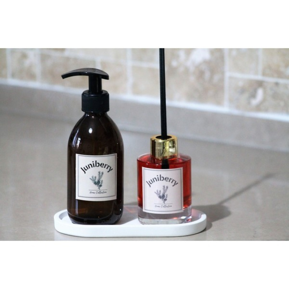 Juniberry Koku Giderici Banyo Oda Kokusu Pudra Baby Powder 100ML+ Amber Sıvı Sabunluk 250ML + Beyaz Altlık Oda Kokusu Fiyatı