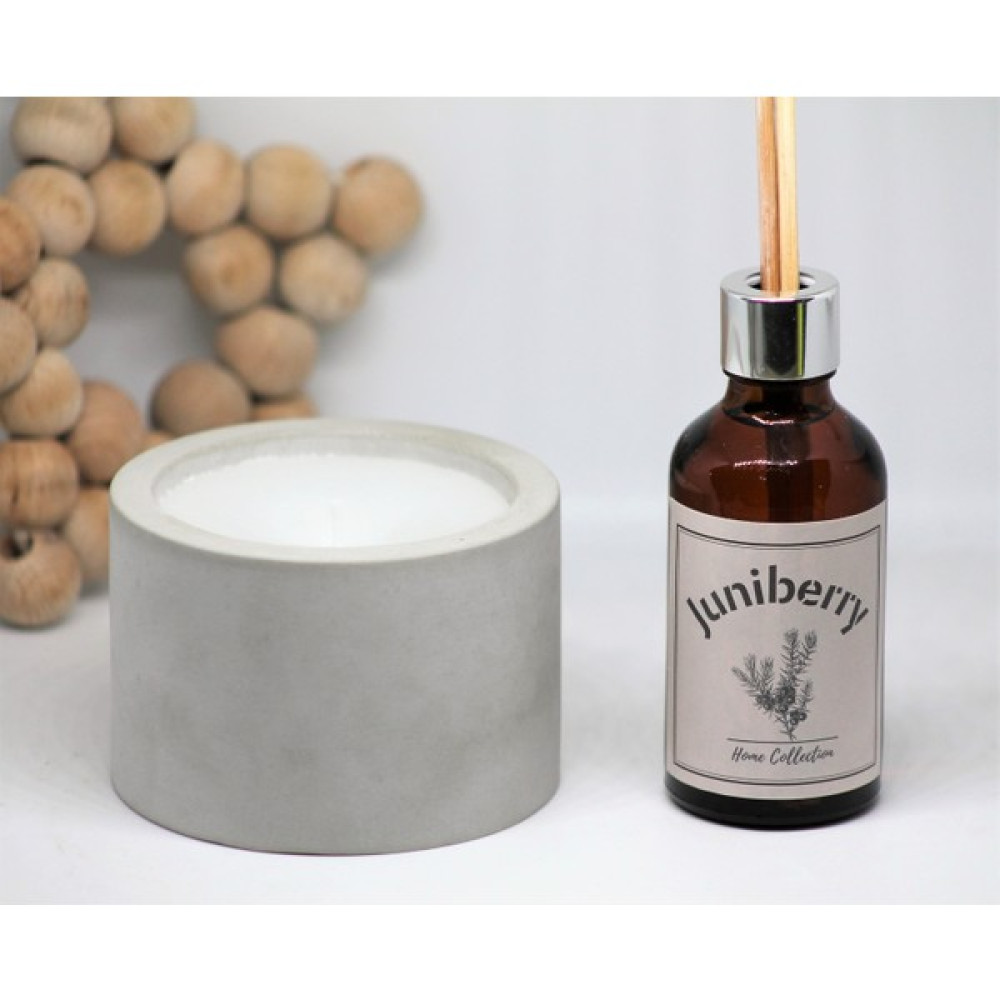Juniberry Koku Giderici Gümüş Kapak Banyo Oda Kokusu Çikolata Vanilya 50 Ml+ Beton Kase Mum 225 cc + Biblo Oda Kokusu Fiyatı
