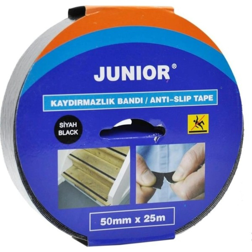 Junior K Junior Kaydırmazlık Bandı Halı merdiven Fayans Bandı 50 mm x 25 m Nalburiye & Hırdavat Fiyatı