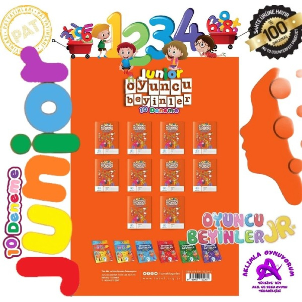Junior Oyuncu Beyinler 10 Deneme Sınavı Tazof Kaynak Kitapları Fiyatı